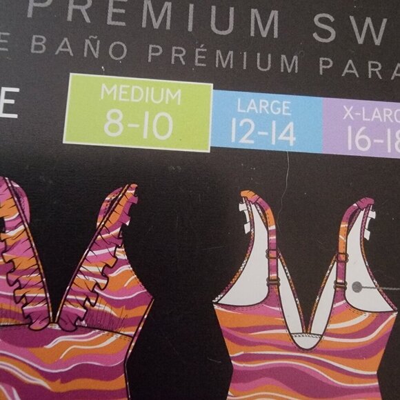 Serra Ladies Premium Swimsuit Swirl Print - Picture 8 of 12